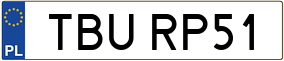 Trailer License Plate